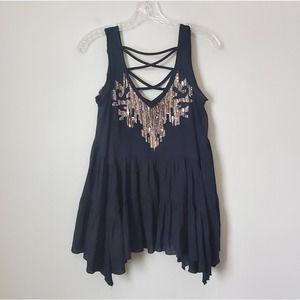 FREE PEOPLE | Beaded Swing Top | XS